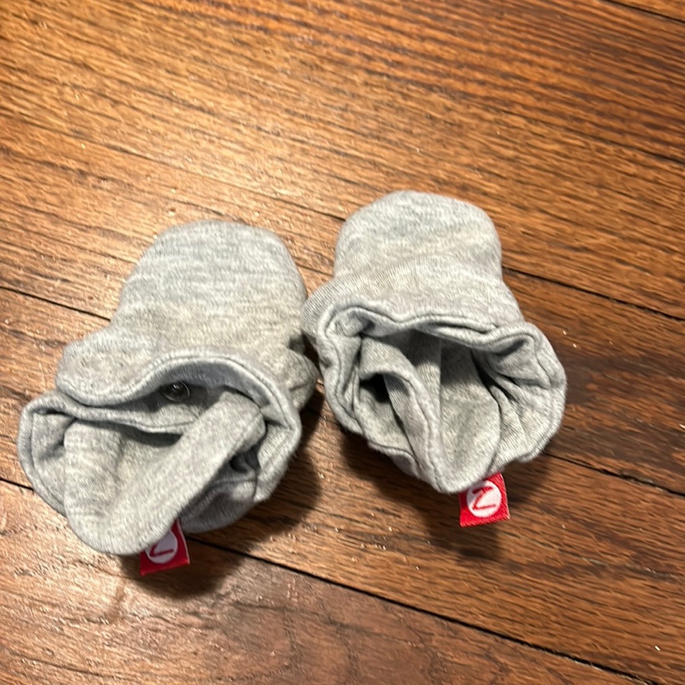 Gray Zutano Booties